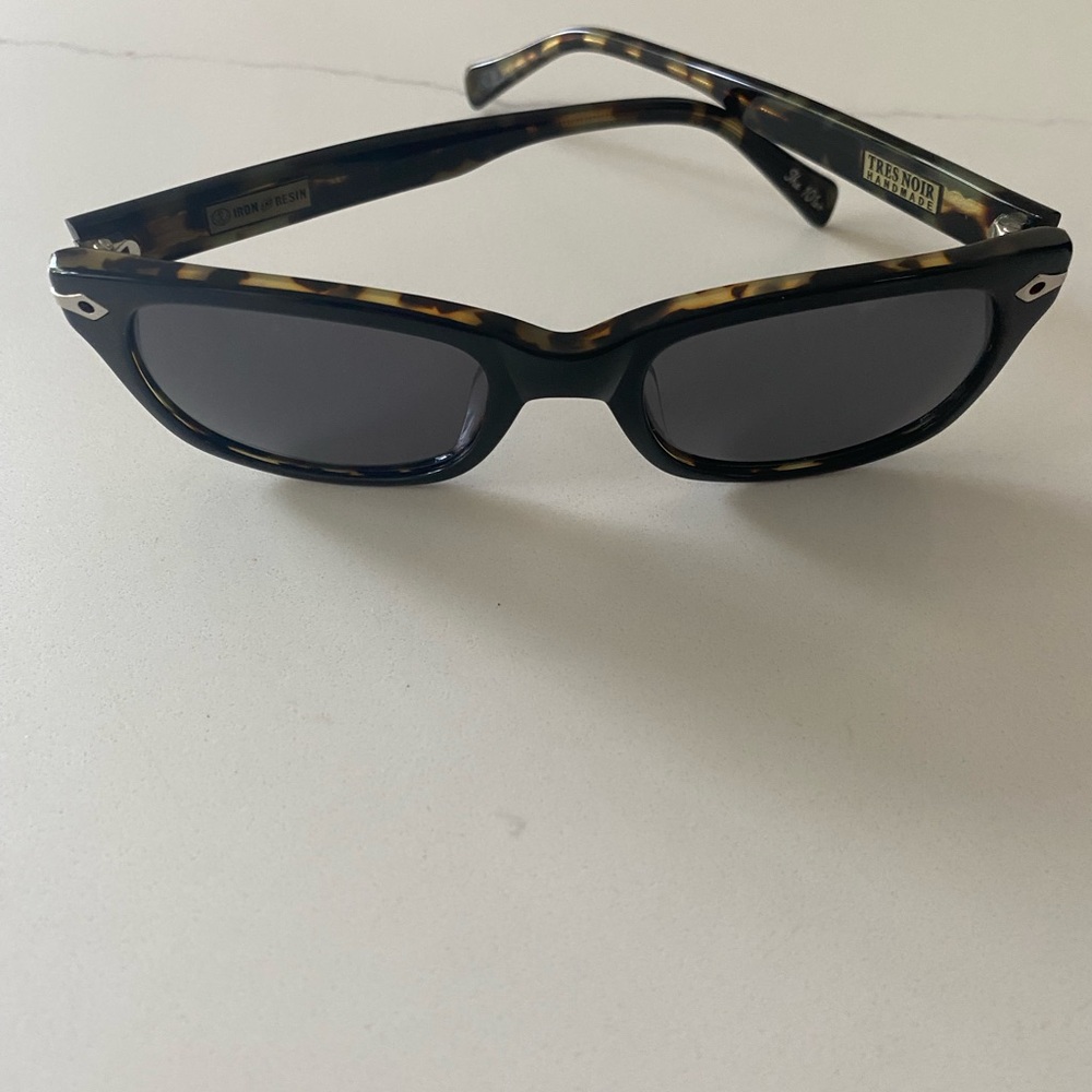 Tortoise Shell Sunglasses with Black Lenses